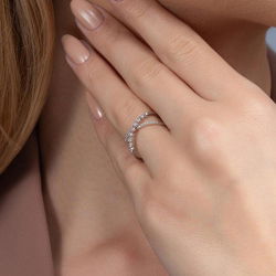 0,28 Karat Fantezi Pırlanta Yüzük - PR00618 - 4