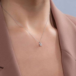 0,28 Karat Tektaş Pırlanta Kolye - PR00474 - 3