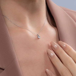 0,28 Karat Tektaş Pırlanta Kolye - PR00508 - 3