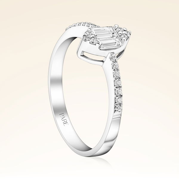 0,29 Karat Baget Pırlanta Yüzük - Pare Pırlanta