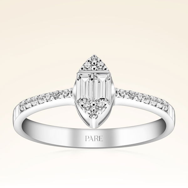 0,29 Karat Baget Pırlanta Yüzük - Pare Pırlanta