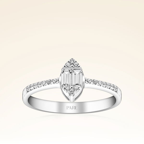 0,29 Karat Baget Pırlanta Yüzük - Pare Pırlanta