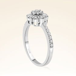 0,29 Karat Kolu Taşlı Fantezi Pırlanta Yüzük - 2