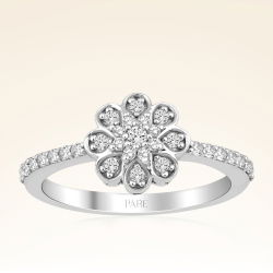 0,29 Karat Kolu Taşlı Fantezi Pırlanta Yüzük - 1