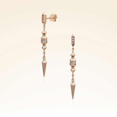 0,29 Karat Pırlantalı Trend Küpe - Pare Pırlanta