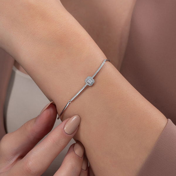 0,30 Karat Baget Pırlanta Bileklik - Pare Pırlanta