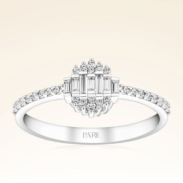 0,30 Karat Baget Pırlanta Yüzük - Pare Pırlanta