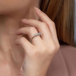 0,30 Karat Beştaş Pırlanta Yüzük - PR00853 - 4