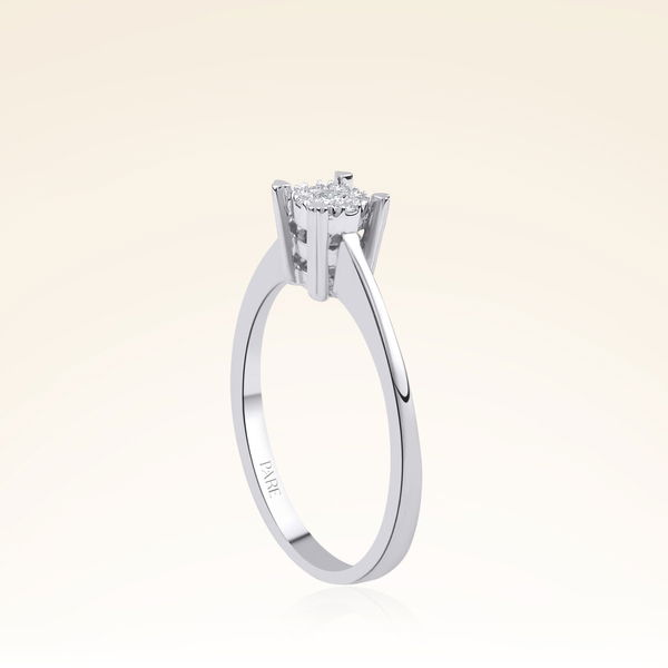 0,30 Karat Görünümlü Coronet Pırlanta Yüzük - Pare Pırlanta