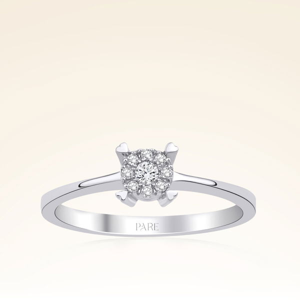 0,30 Karat Görünümlü Coronet Pırlanta Yüzük - Pare Pırlanta