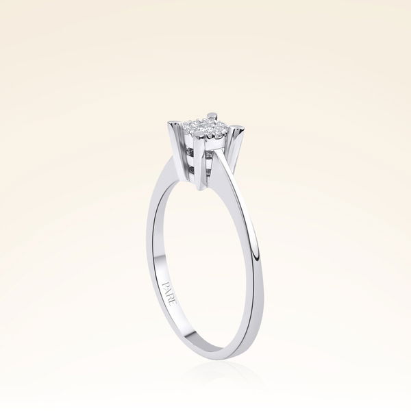 0,30 Karat Görünümlü Coronet Pırlanta Yüzük - Pare Pırlanta