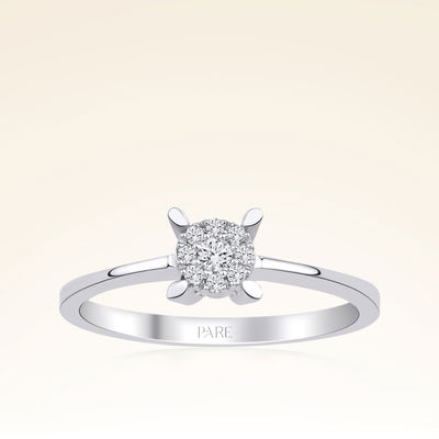 0,30 Karat Görünümlü Coronet Pırlanta Yüzük - Pare Pırlanta