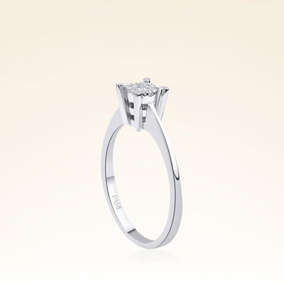 0,30 Karat Görünümlü Coronet Pırlanta Yüzük - Pare Pırlanta