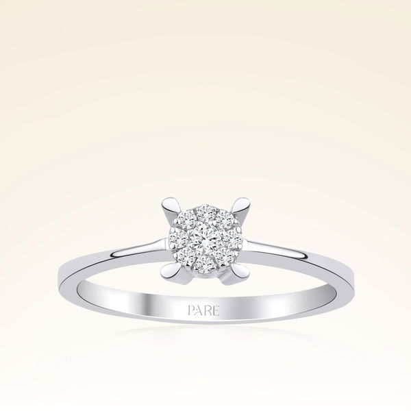 0,30 Karat Görünümlü Coronet Pırlanta Yüzük - Pare Pırlanta
