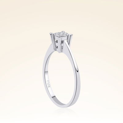 0,30 Karat Görünümlü Coronet Pırlanta Yüzük - Pare Pırlanta