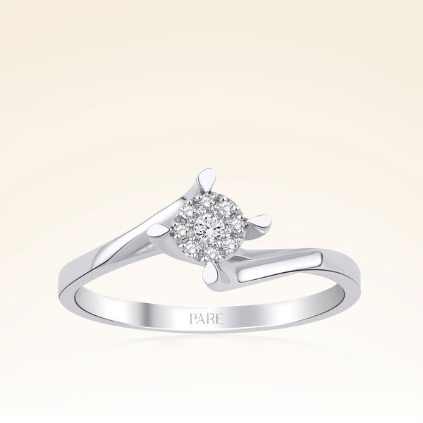 0,30 Karat Görünümlü Coronet Tektaş Pırlanta Yüzük - Pare Pırlanta