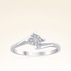 0,30 Karat Görünümlü Coronet Tektaş Pırlanta Yüzük - 1