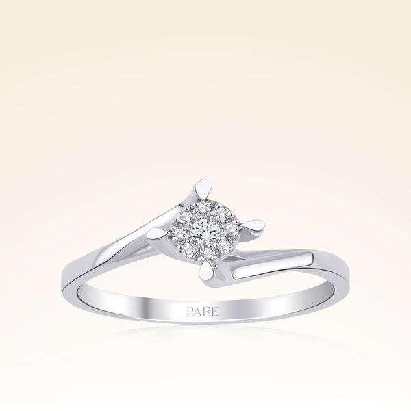 0,30 Karat Görünümlü Coronet Tektaş Pırlanta Yüzük - Pare Pırlanta