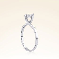 0,30 Karat Görünümlü Coronet Tektaş Pırlanta Yüzük - 2