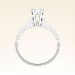 G Renk 0,30 Karat HRD Sertifikalı Tektaş Pırlanta Yüzük - 3