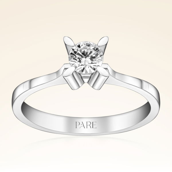 G Renk 0,30 Karat HRD Sertifikalı Tektaş Pırlanta Yüzük - Pare Pırlanta