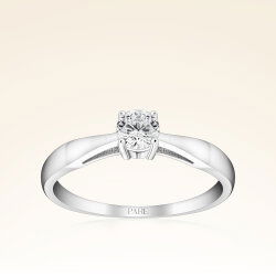 G Renk 0,30 Karat HRD Sertifikalı Tektaş Pırlanta Yüzük - 1