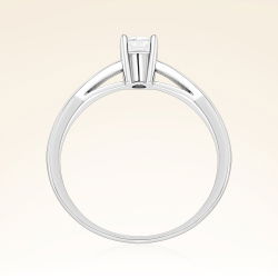 G Renk 0,30 Karat HRD Sertifikalı Tektaş Pırlanta Yüzük - 3