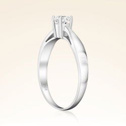 G Renk 0,30 Karat HRD Sertifikalı Tektaş Pırlanta Yüzük - 2