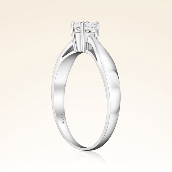 G Renk 0,30 Karat HRD Sertifikalı Tektaş Pırlanta Yüzük - Pare Pırlanta