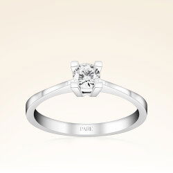 G Renk 0,30 Karat HRD Sertifikalı Tektaş Pırlanta Yüzük - 1