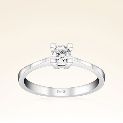 G Renk 0,30 Karat HRD Sertifikalı Tektaş Pırlanta Yüzük - Pare Pırlanta