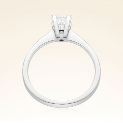 G Renk 0,30 Karat HRD Sertifikalı Tektaş Pırlanta Yüzük - 3