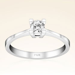 G Renk 0,30 Karat HRD Sertifikalı Tektaş Pırlanta Yüzük - 1