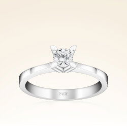 G Renk 0,30 Karat HRD Sertifikalı Tektaş Pırlanta Yüzük - 1