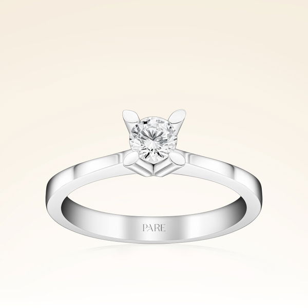 G Renk 0,30 Karat HRD Sertifikalı Tektaş Pırlanta Yüzük - Pare Pırlanta