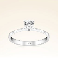 G Renk 0,30 Karat HRD Sertifikalı Tektaş Pırlanta Yüzük - 1