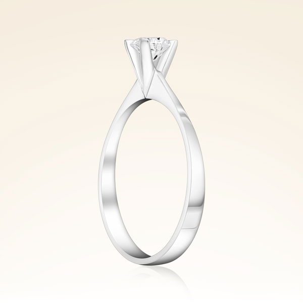 G Renk 0,30 Karat HRD Sertifikalı Tektaş Pırlanta Yüzük - Pare Pırlanta