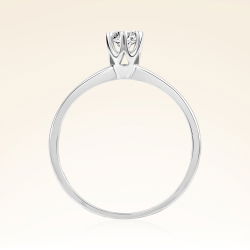 D Renk 0,30 Karat HRD Sertifikalı Tektaş Pırlanta Yüzük - 3