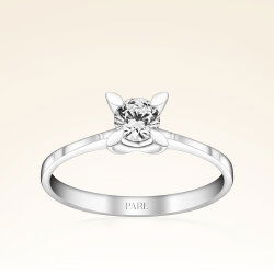 G Renk 0,30 Karat HRD Sertifikalı Tektaş Pırlanta Yüzük - 1