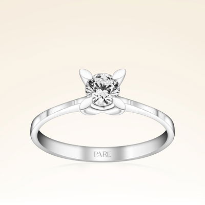 G Renk 0,30 Karat HRD Sertifikalı Tektaş Pırlanta Yüzük - Pare Pırlanta