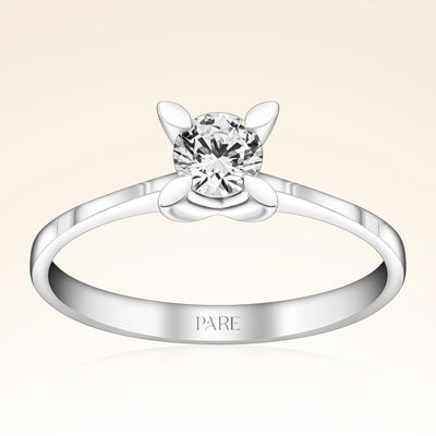 G Renk 0,30 Karat HRD Sertifikalı Tektaş Pırlanta Yüzük - Pare Pırlanta