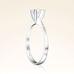 G Renk 0,30 Karat HRD Sertifikalı Tektaş Pırlanta Yüzük - 2