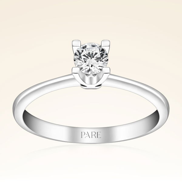 G Renk 0,30 Karat HRD Sertifikalı Tektaş Pırlanta Yüzük - Pare Pırlanta