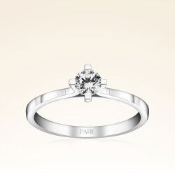 G Renk 0,30 Karat HRD Sertifikalı Tektaş Pırlanta Yüzük - 1