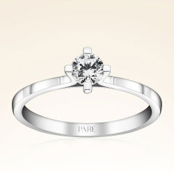 G Renk 0,30 Karat HRD Sertifikalı Tektaş Pırlanta Yüzük - 1