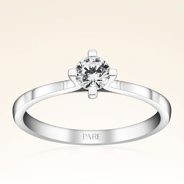 G Renk 0,30 Karat HRD Sertifikalı Tektaş Pırlanta Yüzük - Pare Pırlanta