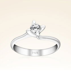 G Renk 0,30 Karat HRD Sertifikalı Tektaş Pırlanta Yüzük - 1