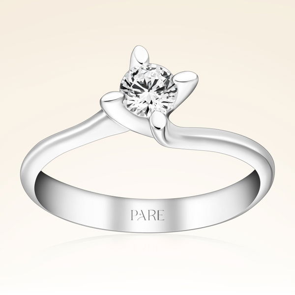 G Renk 0,30 Karat HRD Sertifikalı Tektaş Pırlanta Yüzük - Pare Pırlanta