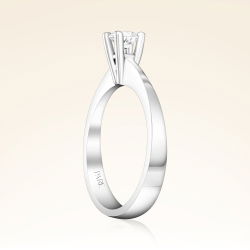 D Renk 0,30 Karat HRD Sertifikalı Tektaş Pırlanta Yüzük - 2