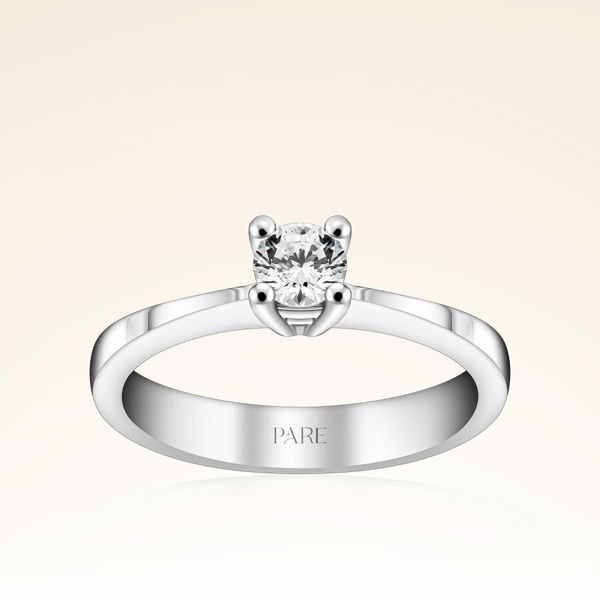 G Renk 0,30 Karat HRD Sertifikalı Tektaş Pırlanta Yüzük - Pare Pırlanta